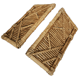 Thatch Double Doorframe